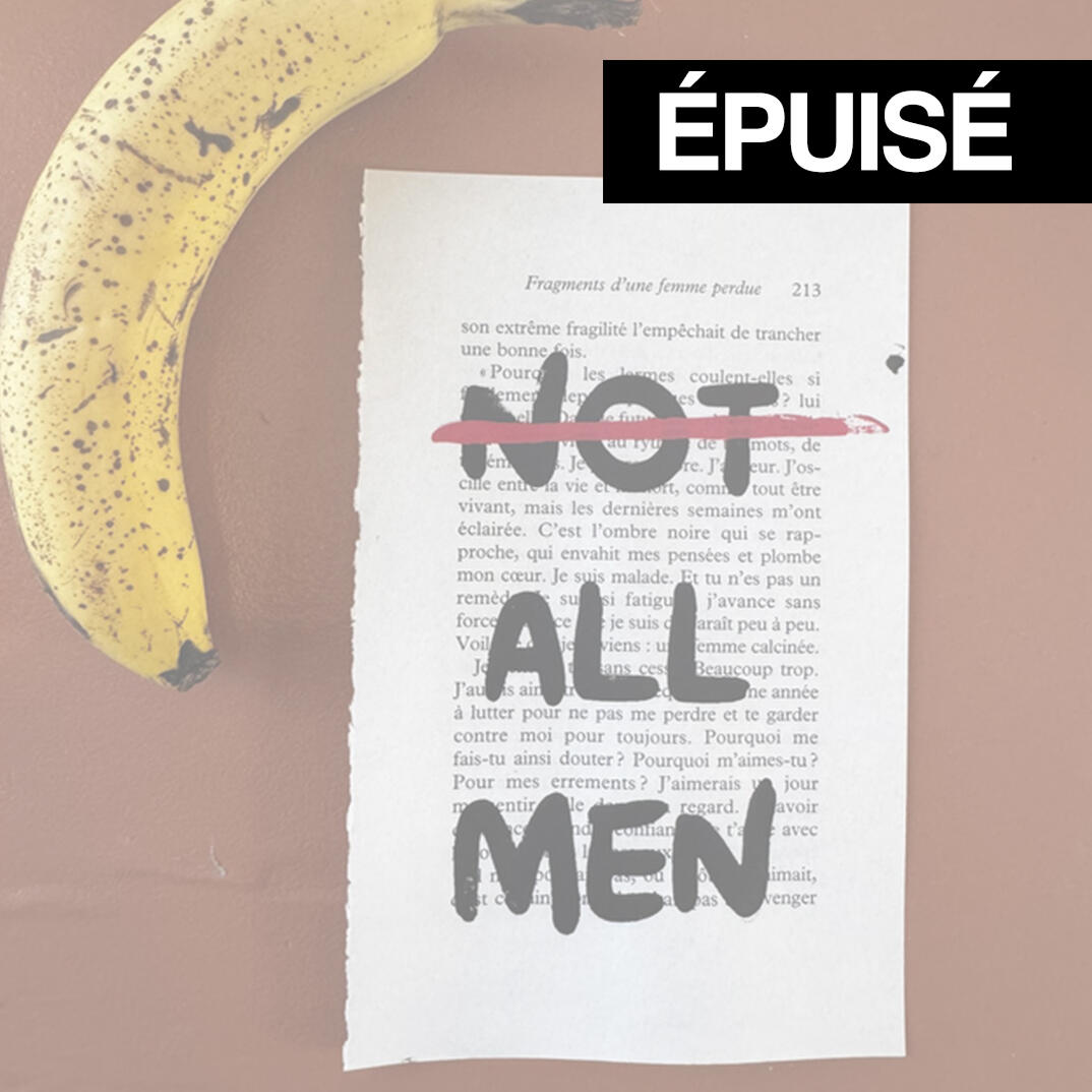 Photo de la sérigraphie "All Men sur PPDA recyclé" - produit épuisé